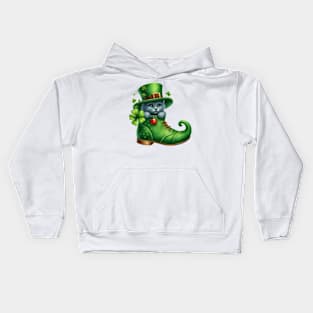 Russian Blue Cat Shoes For Patricks Day Kids Hoodie